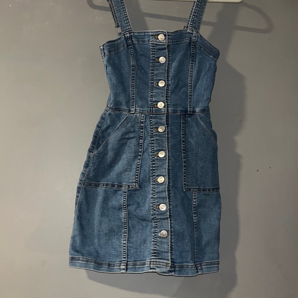 H&M Dresses Hm Denim Dress Poshmark